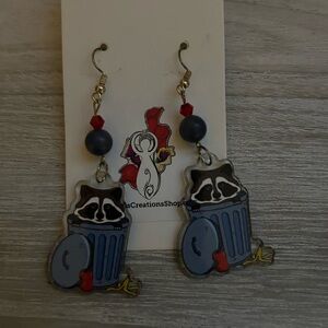 Raccoon earings